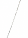 Steg-Langpanzerarmband diamantiert